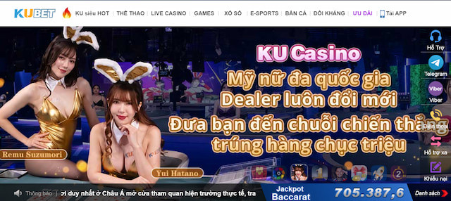 Giao diện kubet đẹp mắt